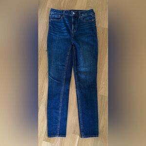 Old Navy Dark Blue Rockstar Super Hi-Ride Skinny Jeans